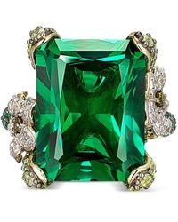 Anabela Chan - 18kt vergoldeter Ring mit Smaragd und Aschenputtel - Lyst