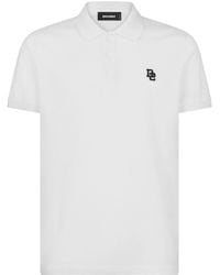 DSquared² - Poloshirt Met Geborduurd Logo - Lyst