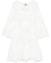 FARM Rio - Robe Courte À Motif Brodé - Lyst