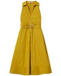 Twinset - Sleeveless-Shirt Midi Dress - Lyst