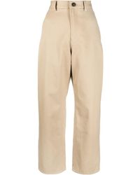 Slacks and Chinos Capri and cropped trousers Sofie DHoore Velvet Pants in Khaki Green Womens Clothing Trousers 