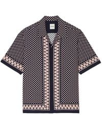 Sandro - Heart Motif Flowing Shirt - Lyst