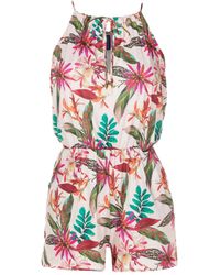 Lygia & Nanny - Playsuit Mit Botanischem Print - Lyst