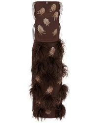 16Arlington - Gabby Crystal-Embellishment Midi Dress - Lyst