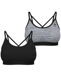 Odlo - Brassière De Sport À Design Sans Couture Et Bretelles Croisées - Lyst