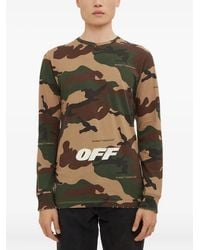 Off-White c/o Virgil Abloh - Camouflage-Print Long Sleeve T-Shirt - Lyst