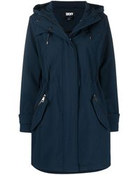 dkny navy parka