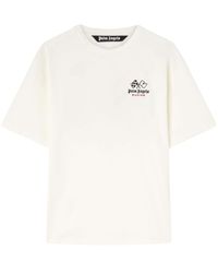 Palm Angels - Racing T-Shirt mit grafischem Print - Lyst