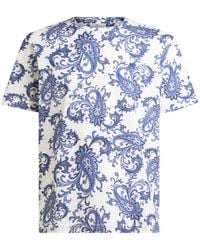 Etro - Leafy Paisley Motif T-Shirt - Lyst