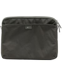 agnès b. - Logo-Patch Zipped Laptop Bag - Lyst