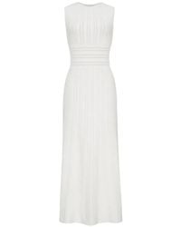 Adam Lippes - Sloan Pointelle-Knit Midi Dress - Lyst
