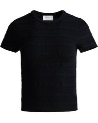 St. John - Breton Stripe Knit T-Shirt - Lyst
