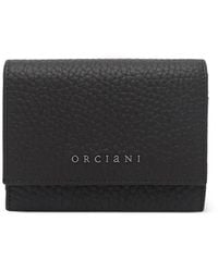 Orciani - Grained Leather Wallet - Lyst
