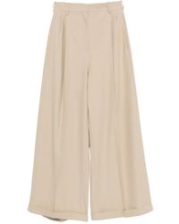 Loewe - Wide-Leg Cotton Trousers - Lyst