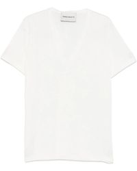 Amaranto - Linen-Blend T-Shirt - Lyst