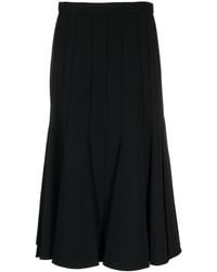 Ermanno Scervino - High-waisted Pleated Midi Skirt - Lyst