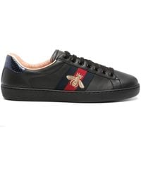 Gucci - Men's New Ace Leather Trainers - Lyst