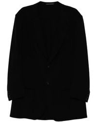 Yohji Yamamoto - Velvet Single-Breasted Jacket - Lyst