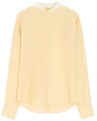 Lemaire - Buttoned Long-Sleeve Blouse - Lyst