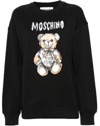 Moschino - Sweat en coton à imprimé Teddy Bear - Lyst