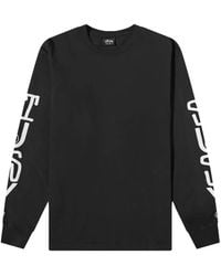 Stussy - Stack Pigment Dyed Long-Sleeves T-Shirt - Lyst