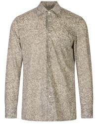 Kiton - Floral-Print Long-Sleeve Shirt - Lyst