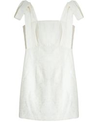 Isolda - Santa Luzia Tie-Strap Mini Dress - Lyst