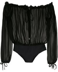 Amir Slama - Off-Shoulder Ruched Body - Lyst
