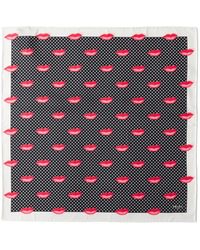 Prada - Printed Silk Twill Scarf - Lyst