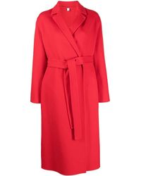 Burberry - Belted Cashmere Coat - Lyst