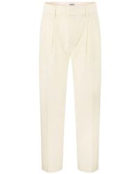 Dondup - Sheryl Loose-Fit Flannel Trousers - Lyst
