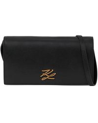KARL LAGERFELD - Mini K/Autograph Logo-Plaque Cross Body Bag - Lyst