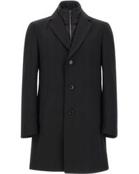 BOSS - Cappotto Monopetto - Lyst