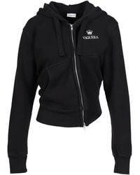VAQUERA - Logo-Print Twisted Hoodie - Lyst