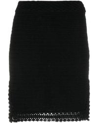 Zadig & Voltaire - Crochet-knit Organic-cotton Skirt - Lyst