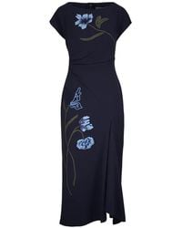 Lela Rose - Floral Slit Dress - Lyst