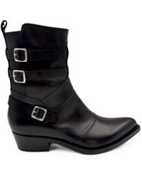 Guglielmo Rotta - Buckled Leather Boots - Lyst