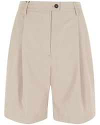 Save The Duck - Pleated Elasticated-Waist Shorts - Lyst