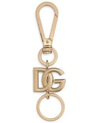 Dolce & Gabbana - Logo-Plaque-Tone Keyring - Lyst