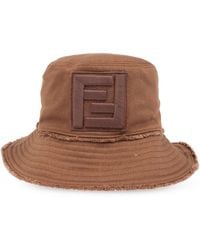 Fendi - Logo-appliqué Bucket Hat - Lyst