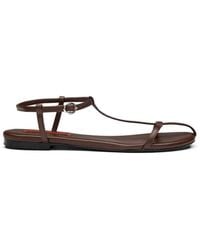 Simon Miller - Cage Leather Flat Sandals - Lyst