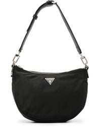 Guess - Eco Gemma Logo-Plaque Shoulder Bag - Lyst