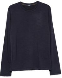 Herno - T-Shirt À Manches Longues Et À Plaque Logo - Lyst