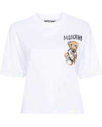 Moschino - T-shirt Met Teddybeerprint - Lyst