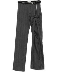Coperni - Herringbone-Pattern Wool Trousers - Lyst