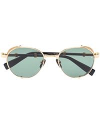 Balmain - Brigade Shield-Frame Sunglasses - Lyst