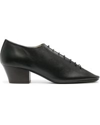 Lemaire - Black Lace-up Leather Derby Shoes - Women's - Calf Leather - Lyst