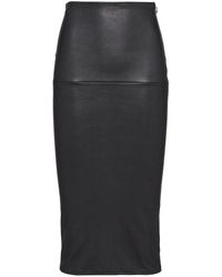 Prada - Nappa-leather Pencil Skirt - Lyst
