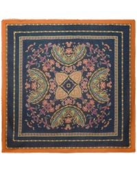 Etro - Geometrisch Gemusterter Schal Mit Blumenmotiv - Lyst