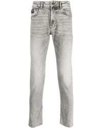 Versace Jeans Couture - Whiskering-Effect Straight-Leg Jeans - Lyst